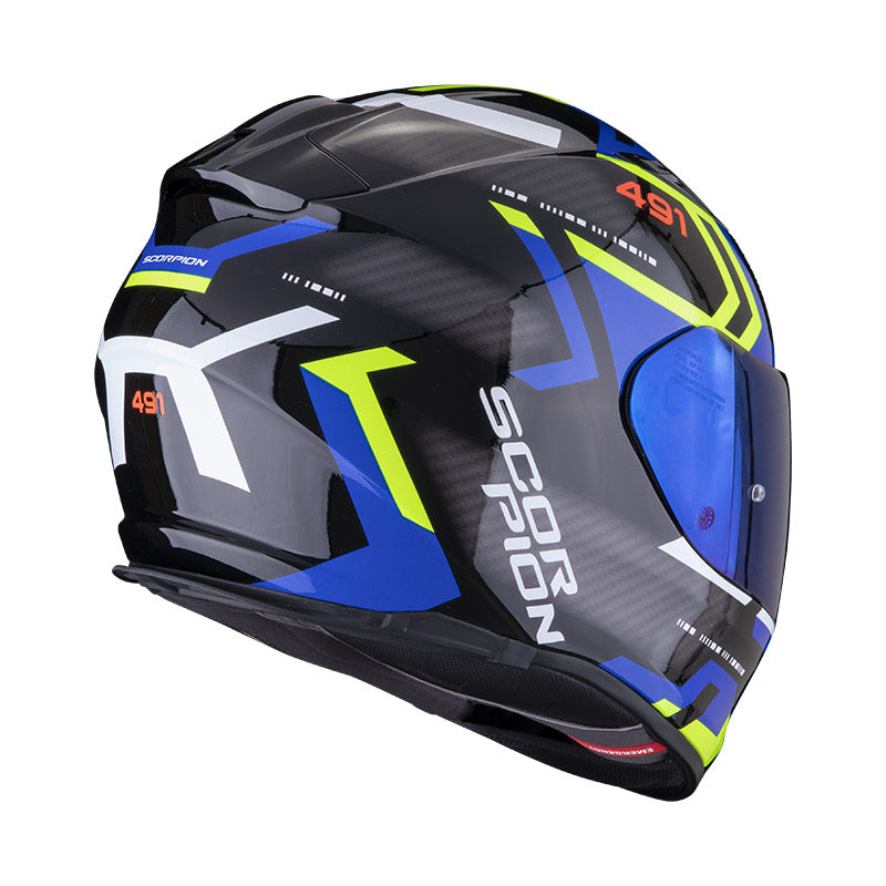 Casco Scorpion Exo 491 Spin Black/Blu/Yellow