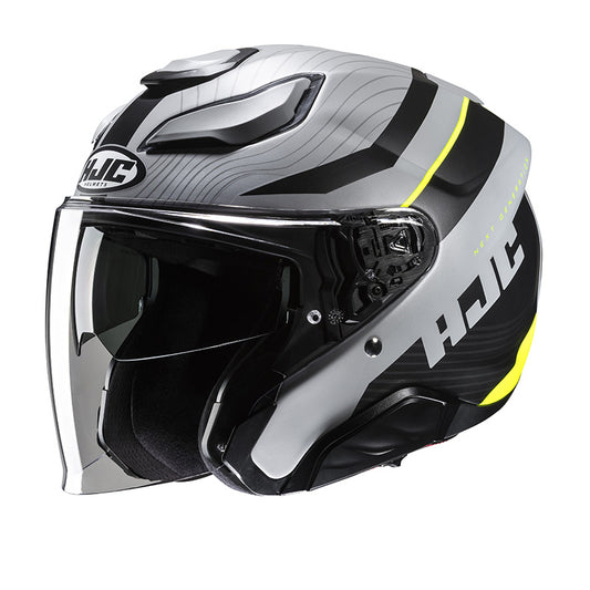 Casco Jet Hjc F31 Naby MC3HSF Yellow/Grey