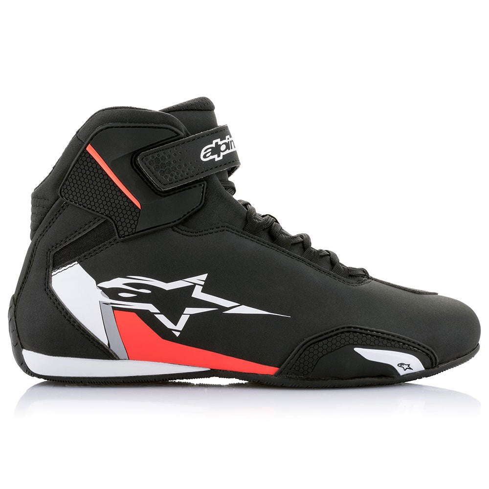 Scarpe Tecniche Alpinestars Sektor Black/White/Red Fluo