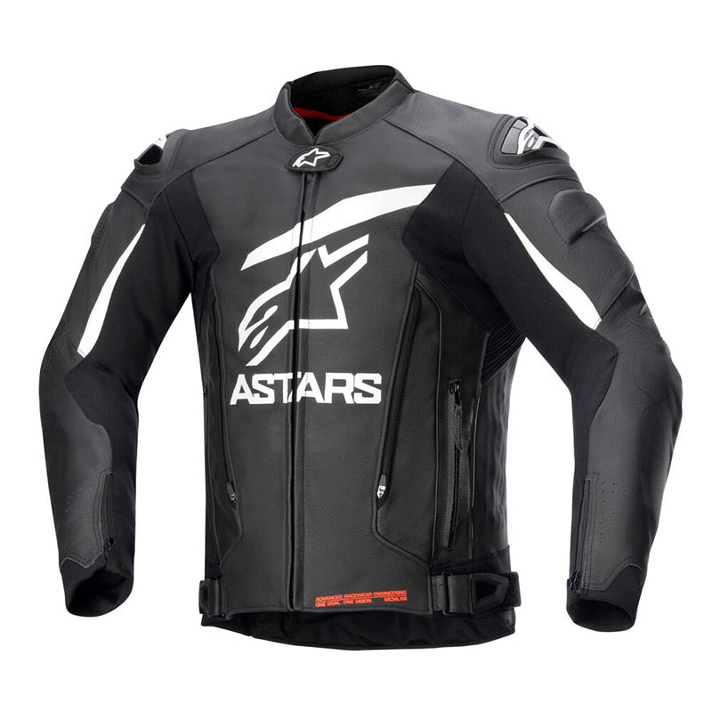 Alpinestars Gp Plus V4 Black/White Leather Jacket