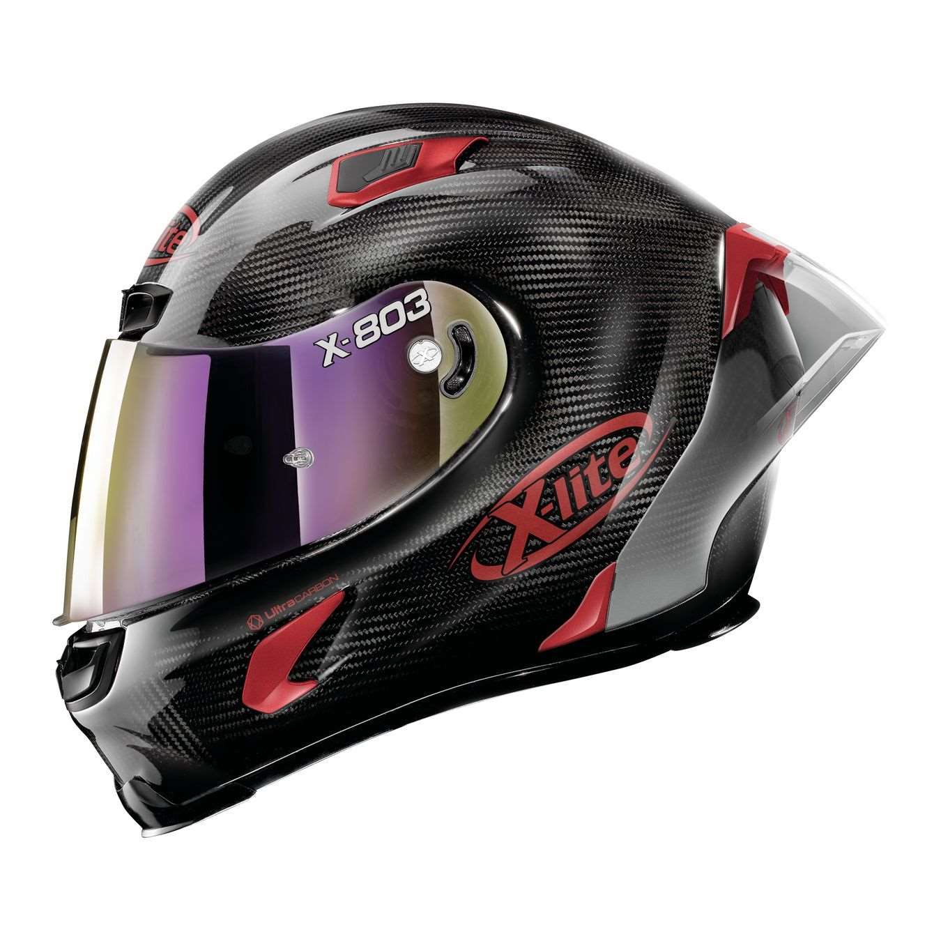 Casco X-lite X-803 Rs Ultra Carbon Iridium Edition Carbon Red - Hot Wheel