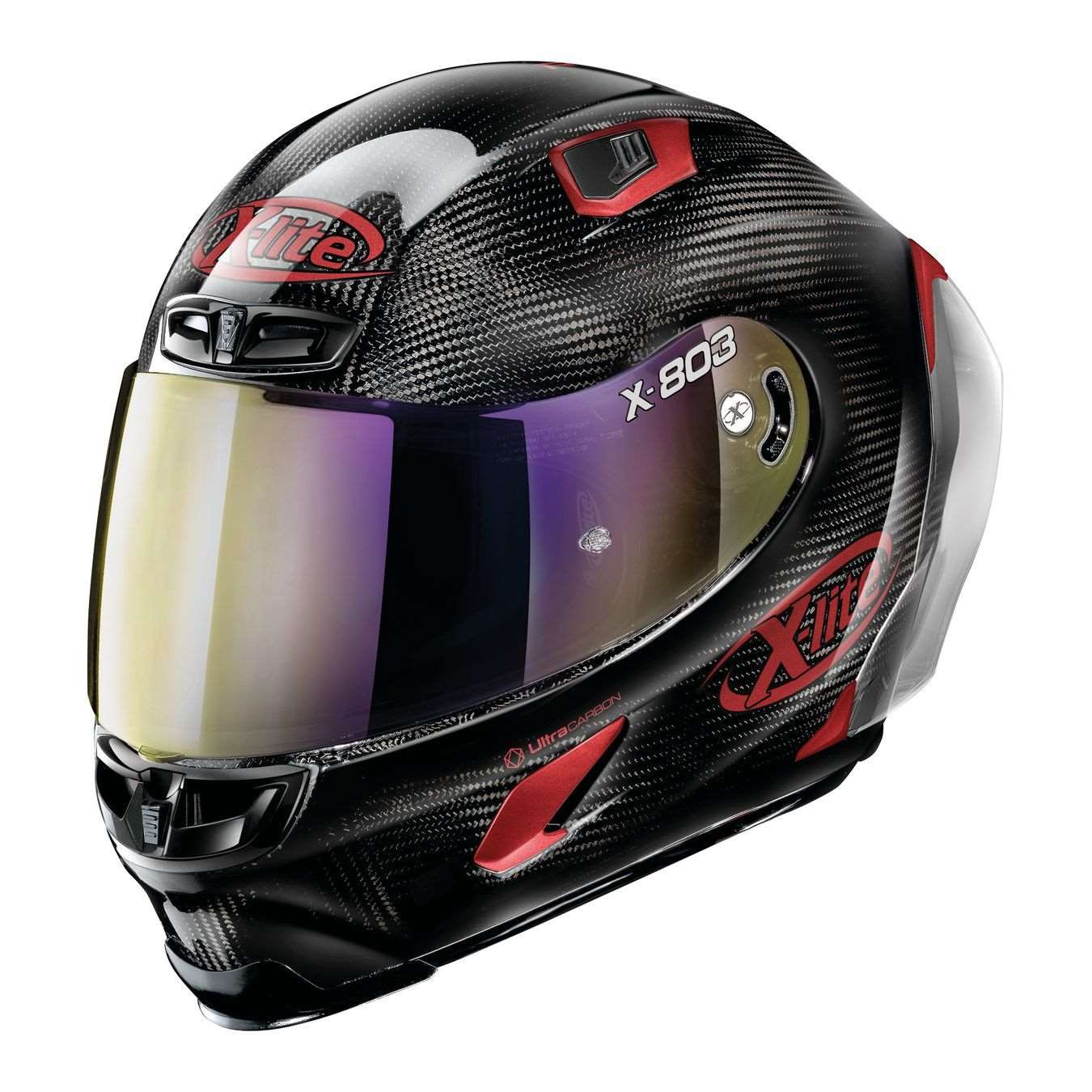 Casco X-lite X-803 Rs Ultra Carbon Iridium Edition Carbon Red - Hot Wheel