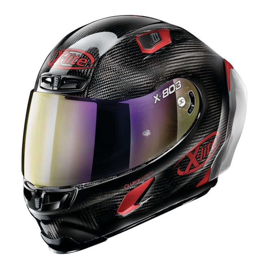 Casco X-lite X-803 Rs Ultra Carbon Iridium Edition Carbon Red - Hot Wheel