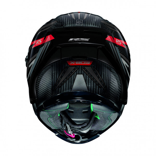 Casco X-lite X-803 Rs Ultra Carbon Deception Rosso - Hot Wheel