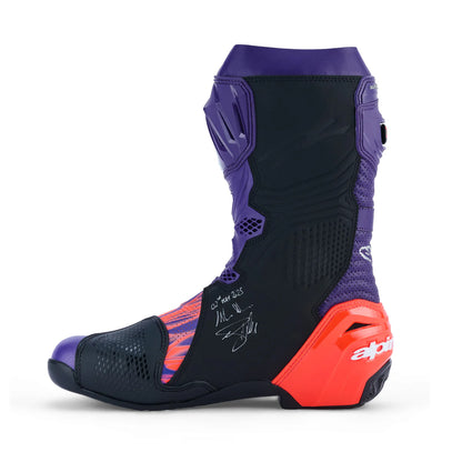 Stivali Alpinestars SUPERTECH R LE FLYTE VENTED  Viola / Rosso