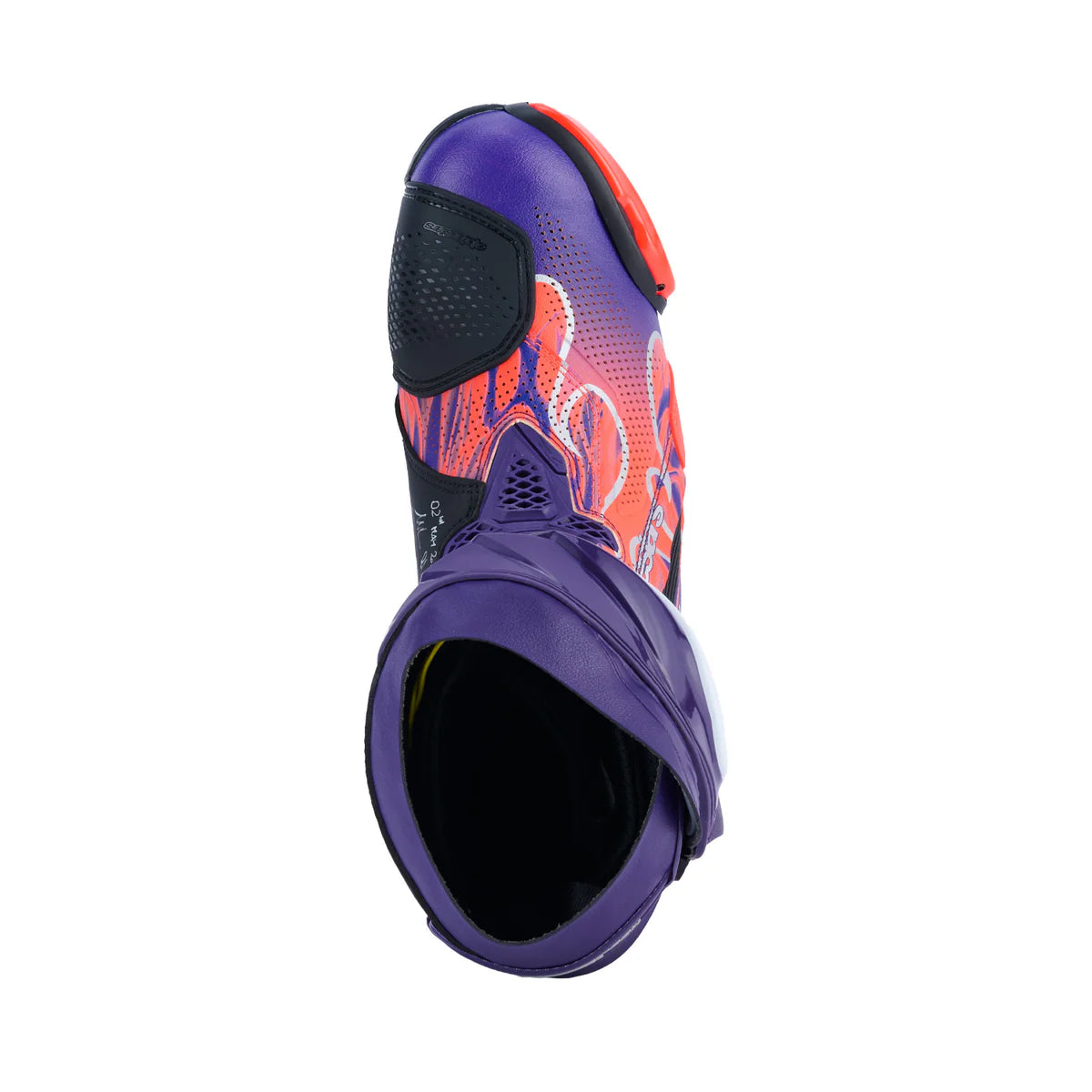 Stivali Alpinestars SUPERTECH R LE FLYTE VENTED  Viola / Rosso