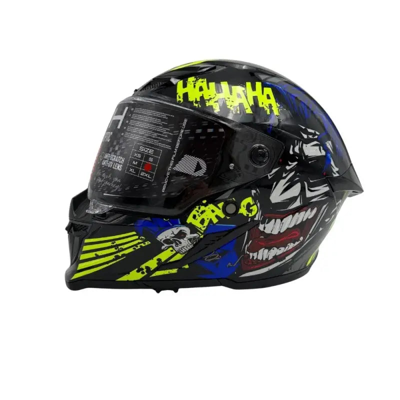Casco Integrale MPH Blade - Grafica Joker Giallo - Hot Wheel