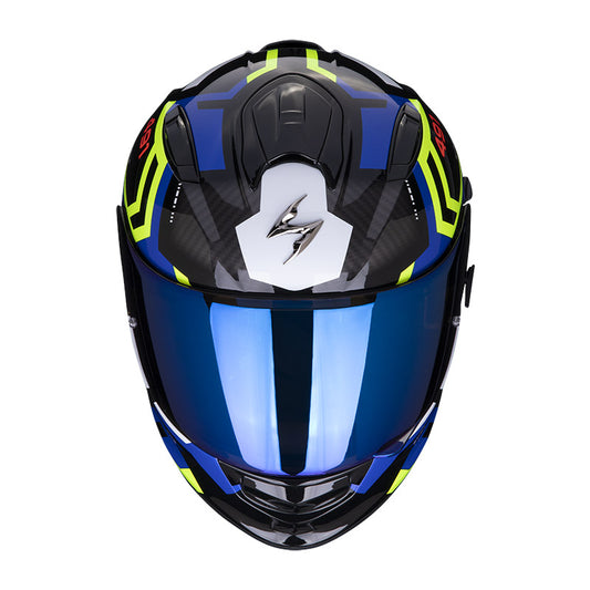 Casco Scorpion Exo 491 Spin Black/Blu/Yellow