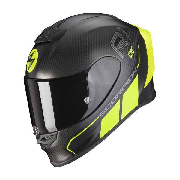 Casco Scorpion Exo-R1 Carbon Air Corpus II Matt Black Neon Yellow