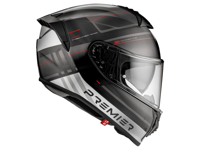 Casco Premier Evoluzione SP 92 Black/White/Red