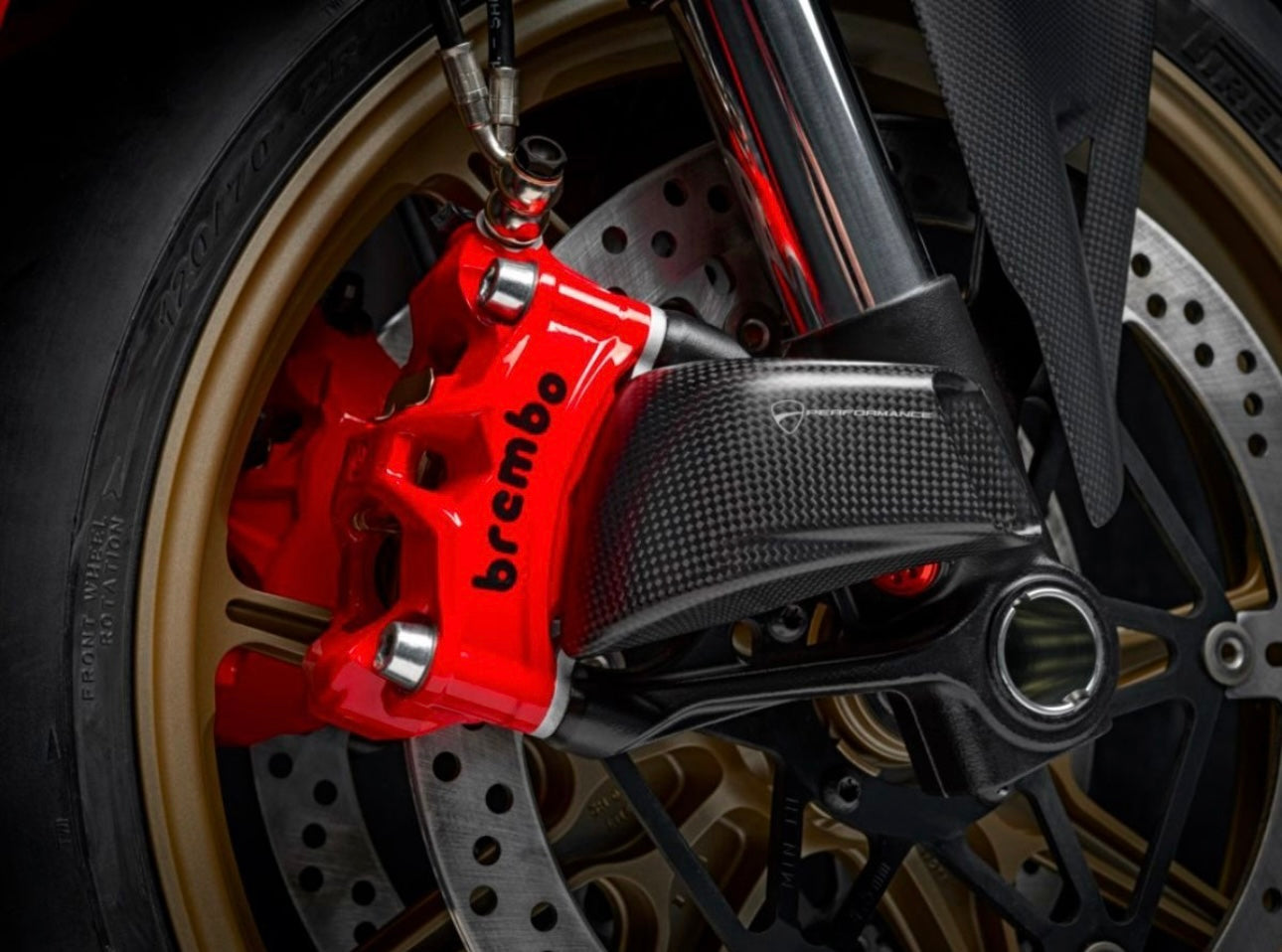 KIT COPPIA PINZE BREMBO RACING FRENO RADIALI STYLEMA ROSSE INTERASSE 100MM PASTIGLIE NON INCLUSE (NO PACKAGING)