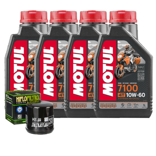 Kit Tagliando Motul 7100 10w60 Moto 4T + Filtro Olio Meiwa - Hot Wheel